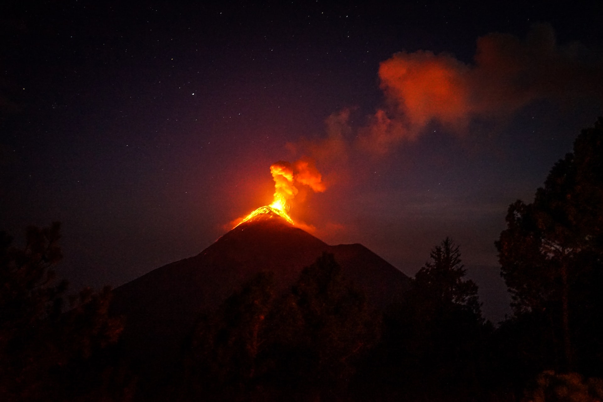 volcanic eruption