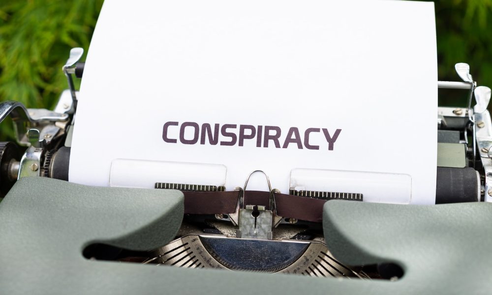 conspiracy word typewritten
