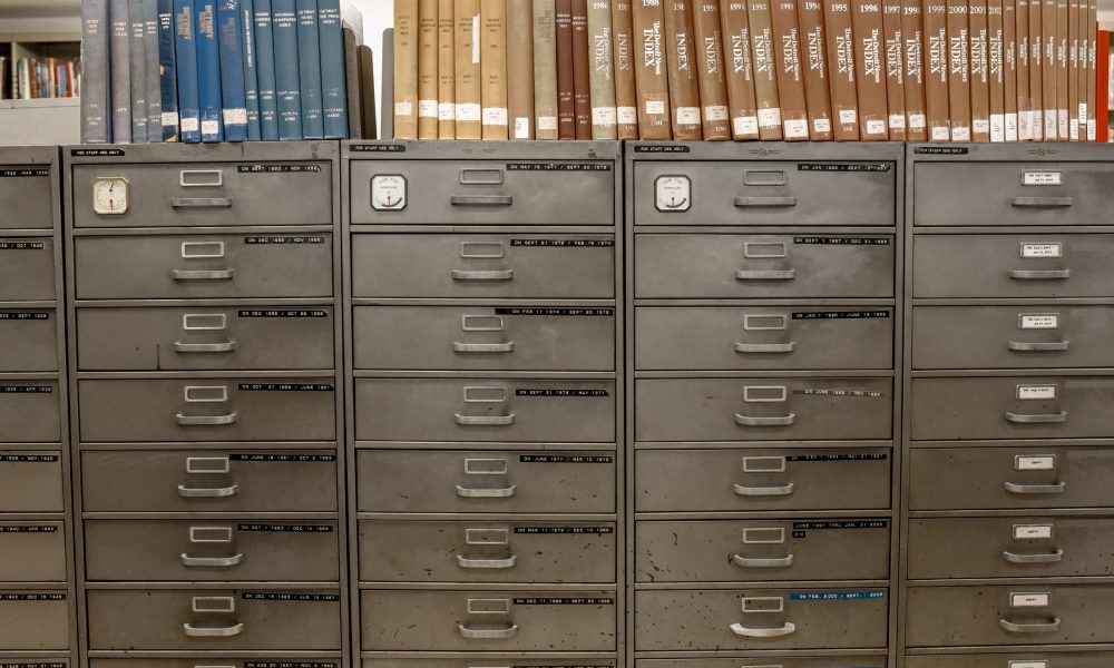 Gray Steel File Cabinet