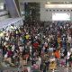 Passengers stranded at the Ninoy Aquino International Airport Terminal 3