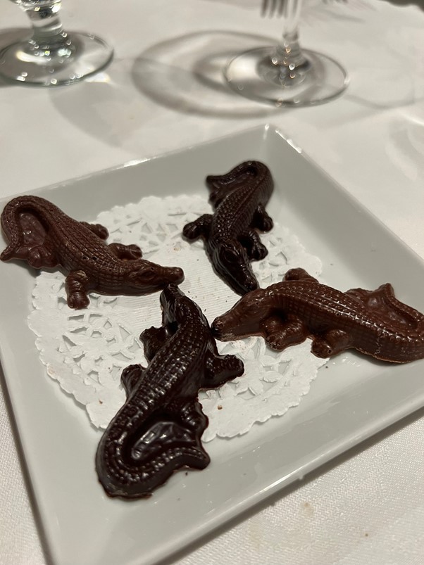 Crocodile chocolates.