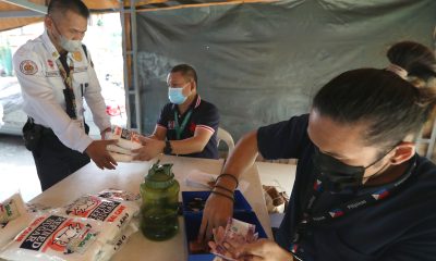 Security guard buying sugar
