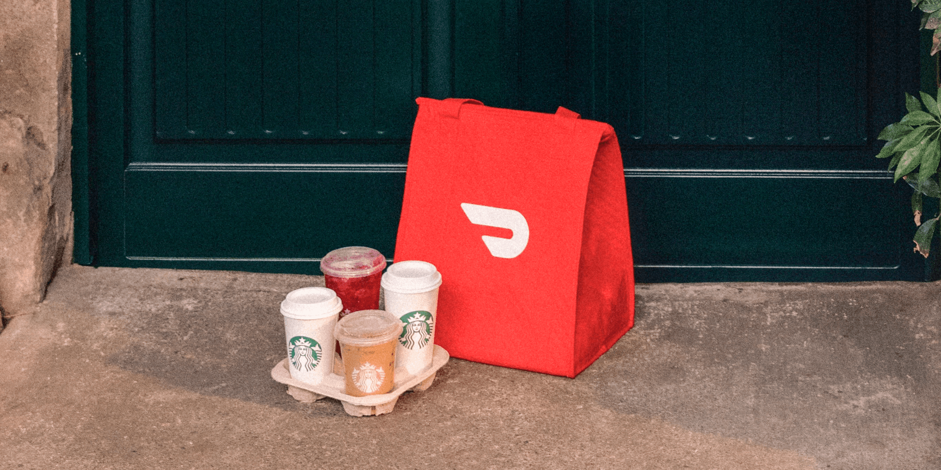 Starbucks and DoorDash
