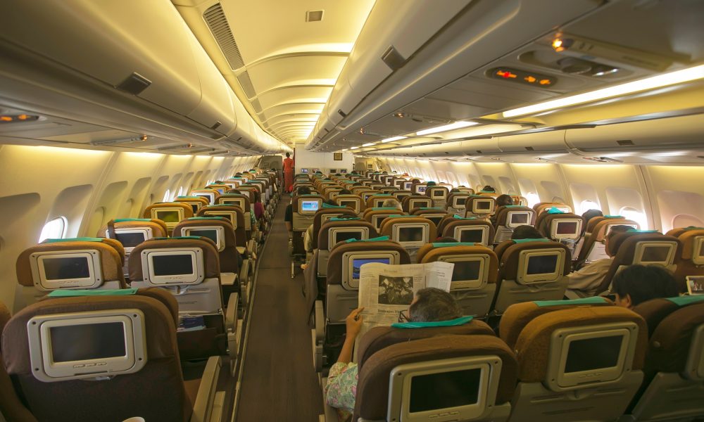 The Interior of an Airplane