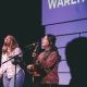 Two women singing