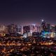 View of Makati city during night time
