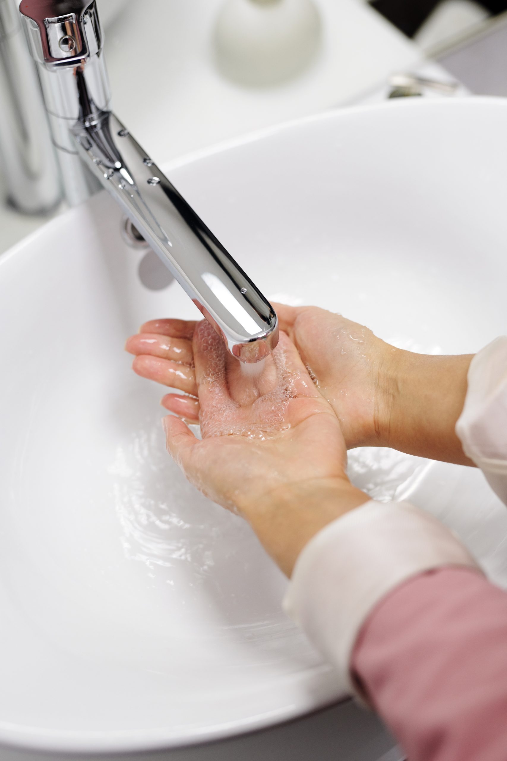 Woman Washing Her Hands