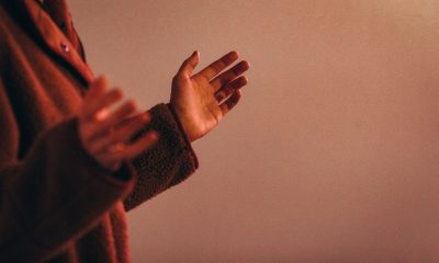 hands of person