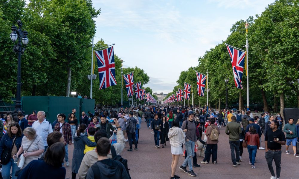 people in london flag uk