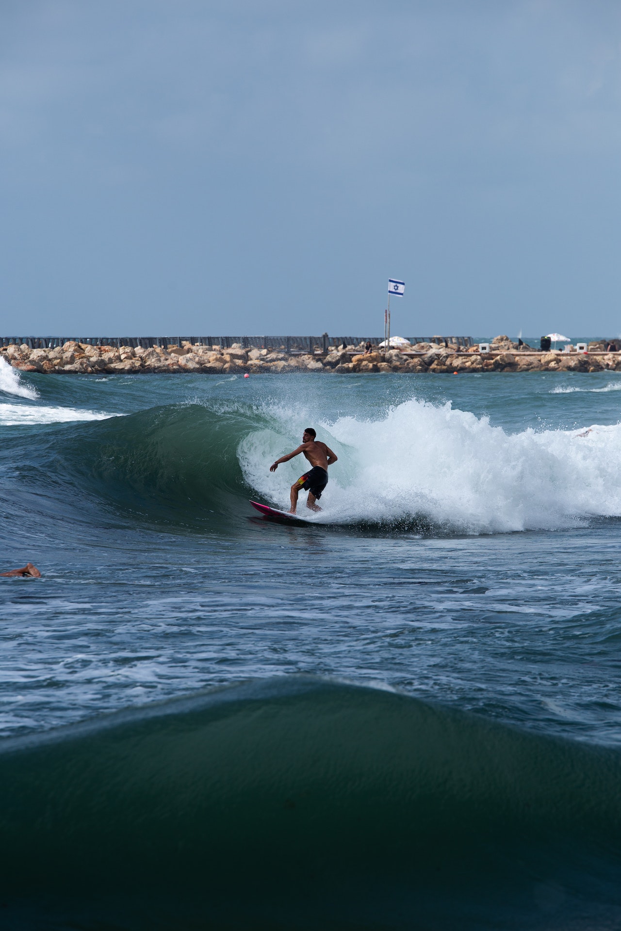 man surfing