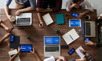 meeting with laptops and ipads