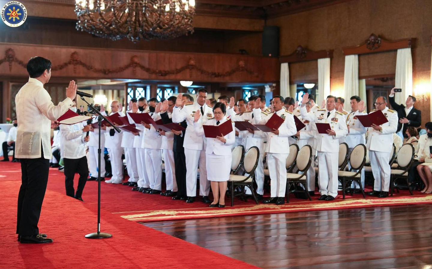PBBM at oath-taking ceremony of generals and flag officers of the Armed Forces of the Philippines