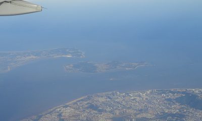 aerial view of Taiwan Strait