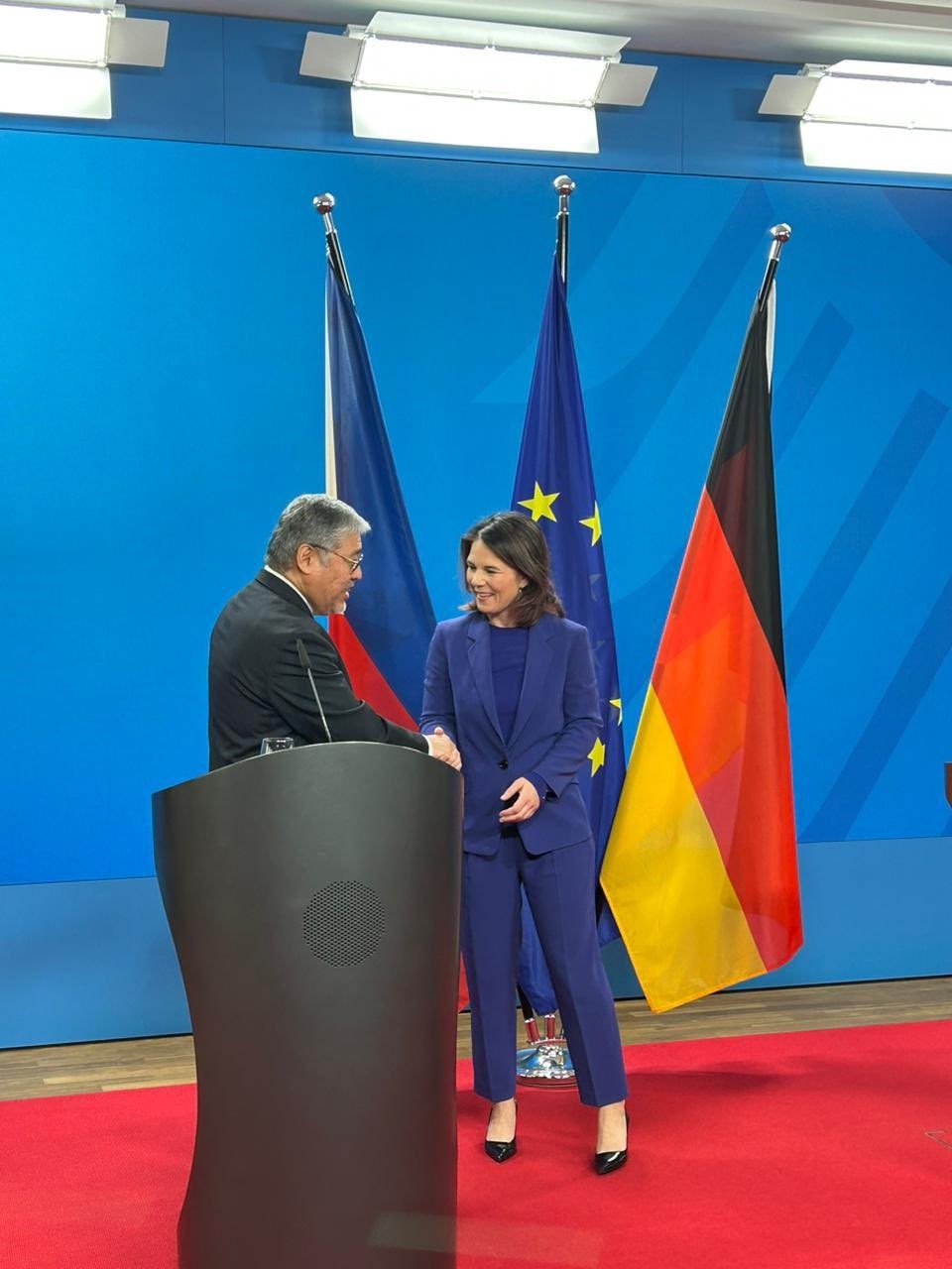 Foreign Affairs Secretary Enrique Manalo with German Foreign Minister Annalena Baerbock