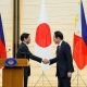 PBBM shakes hand with Japanese PM Fumio Kishida