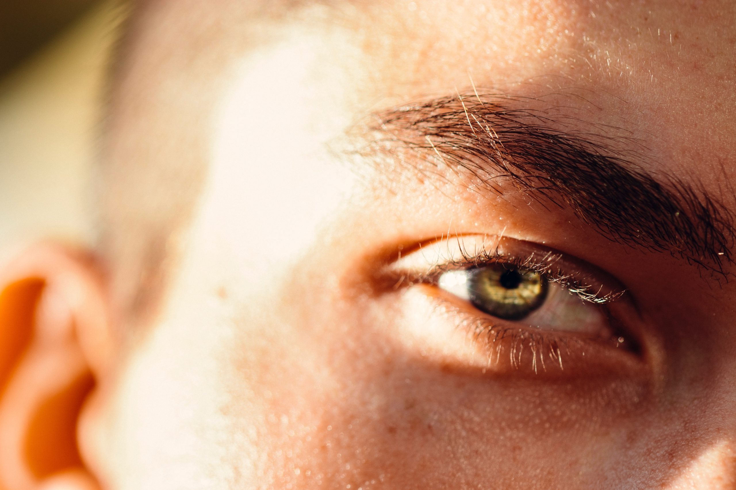 Person's Eye in Close Up Photo