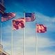 USA and China flags