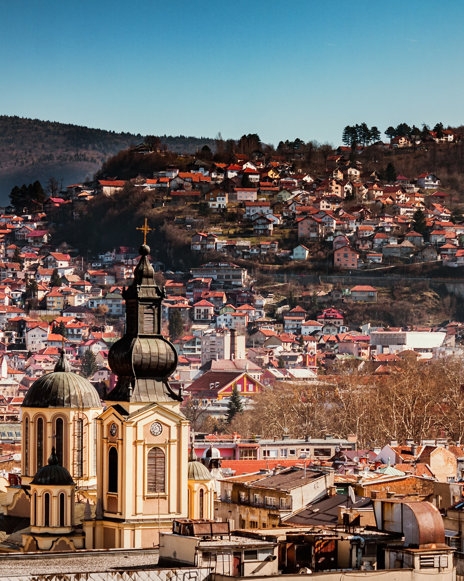 aerial view of Bosnia and Herzegovina