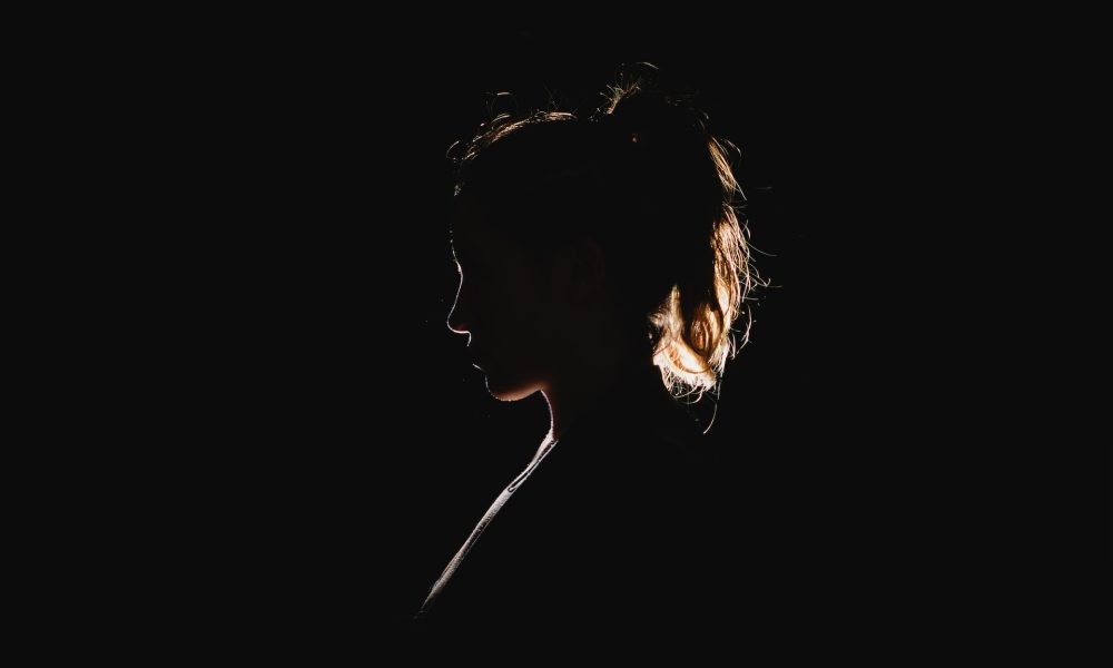 silhouette of woman