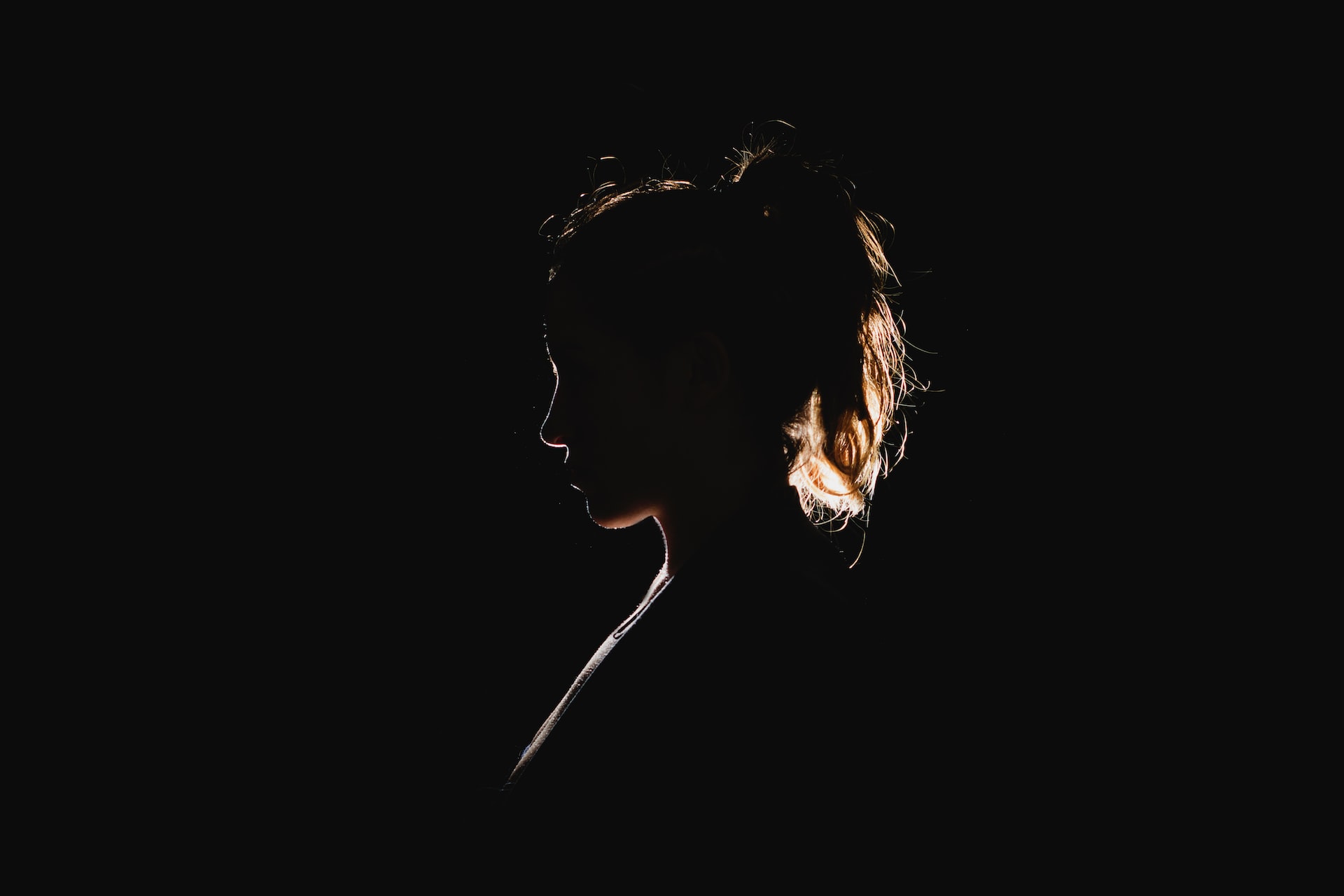 silhouette of woman