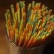 colorful plastic straws