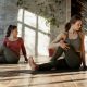 women doing yoga