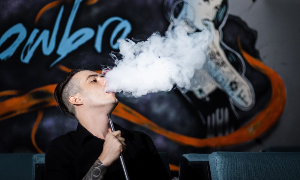 Man Smoking Vape