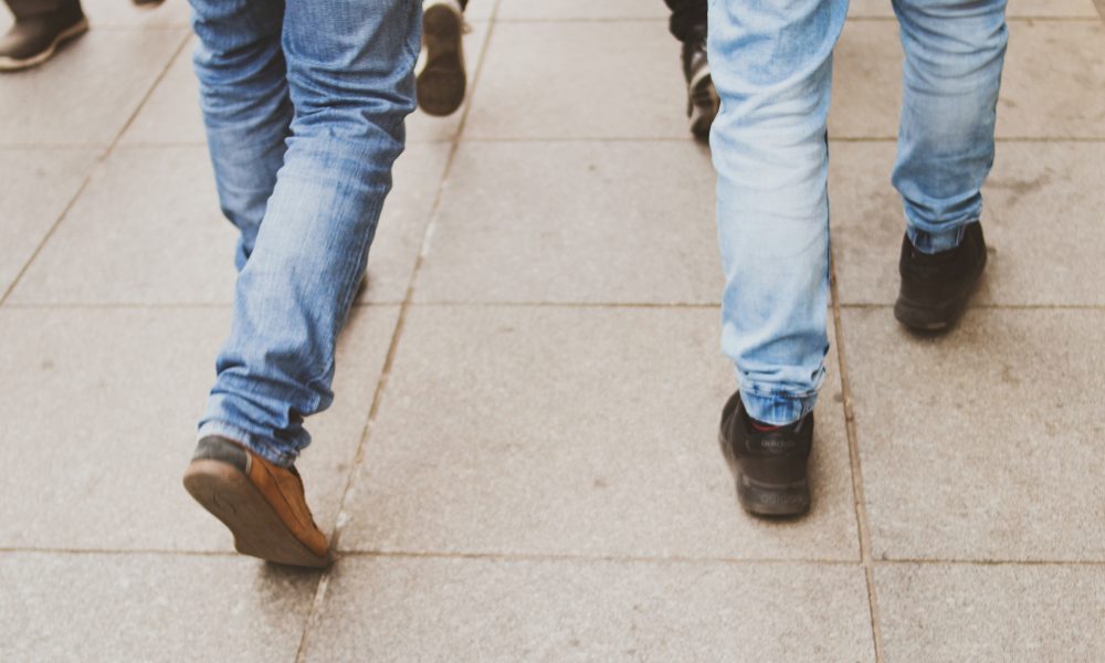 Men In Blue Denim Jeans