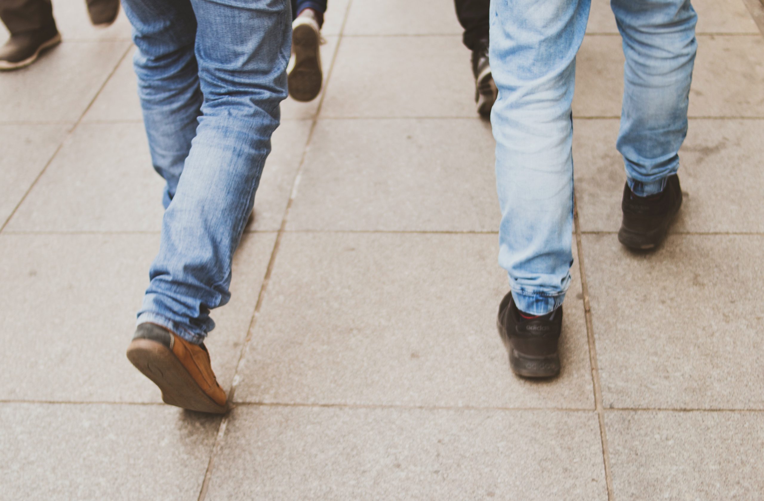 Men In Blue Denim Jeans