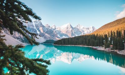 Beautiful View of Moraine Lake, AB, Canada