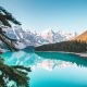 Beautiful View of Moraine Lake, AB, Canada