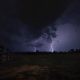 thunderstorm at night