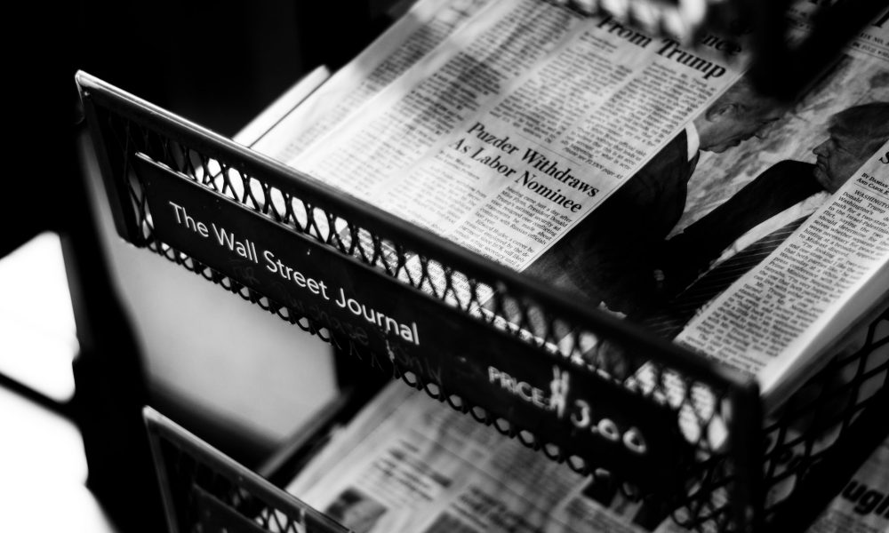 Wall Street Journal newspaper stand