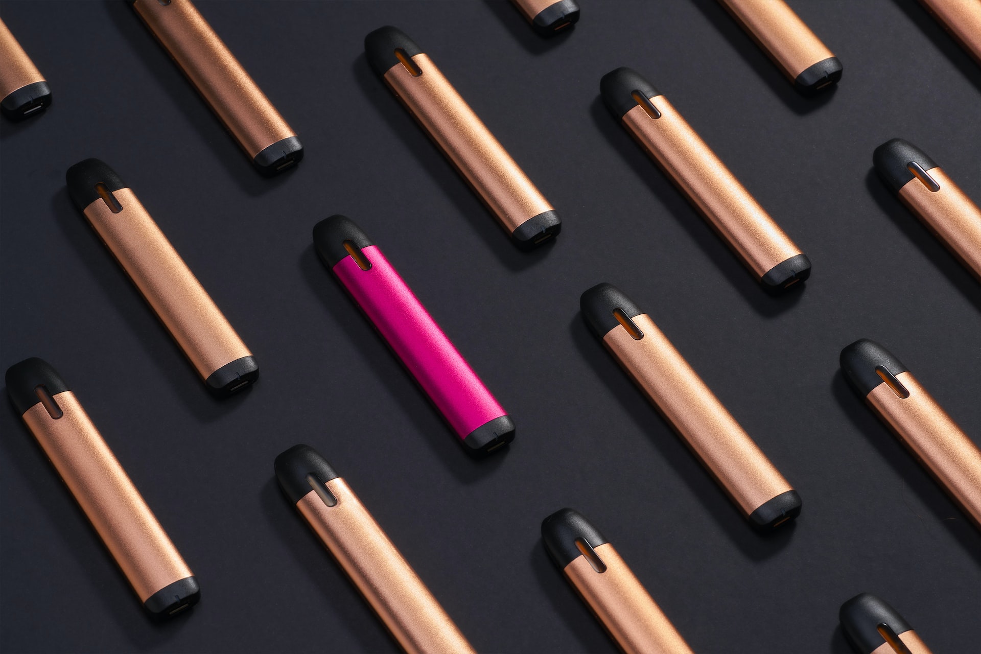 pink and gold vape