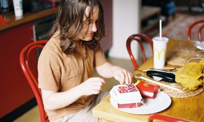 woman eating bic mac