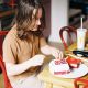 woman eating bic mac