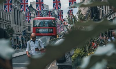UK flags in London