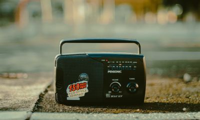 old radio on the floor