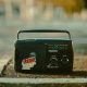 old radio on the floor