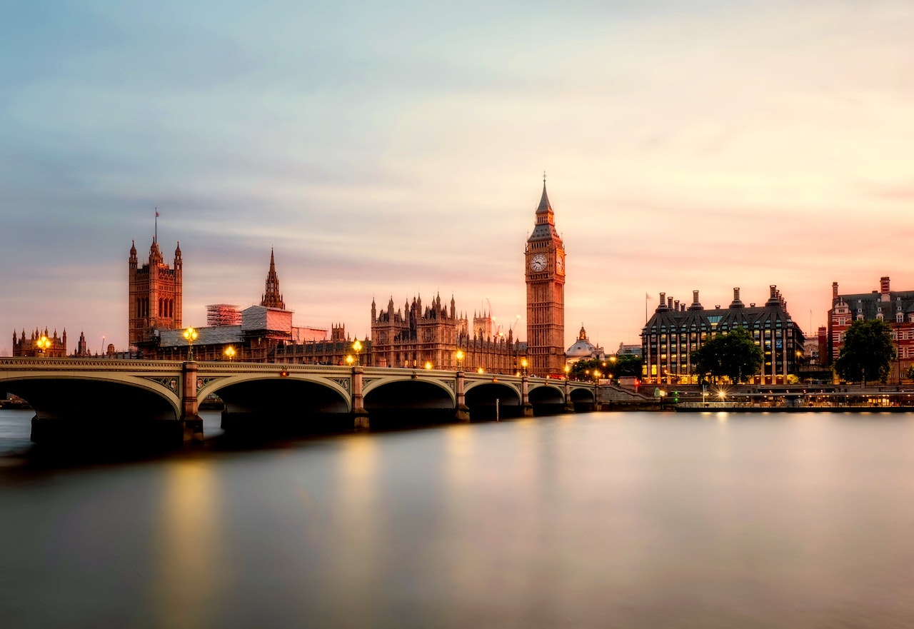 Big Ben across London Bridge