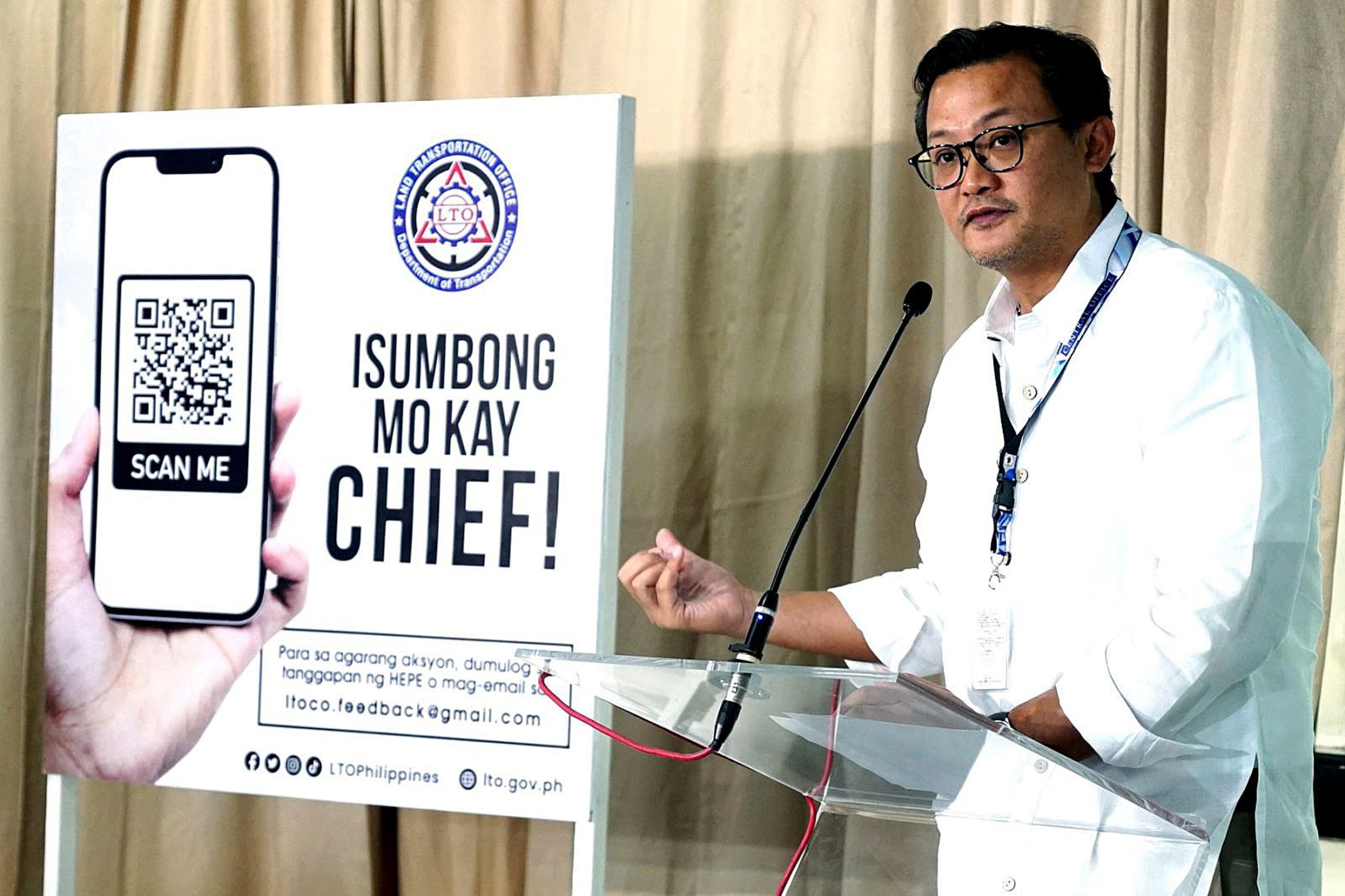 LTO to get public feedback, complaints via QR code