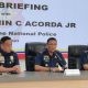 PNP chief Gen. Benjamin Acorda Jr on press briefing