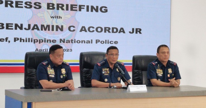 PNP chief Gen. Benjamin Acorda Jr on press briefing