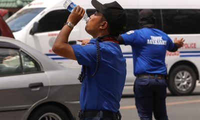 traffic enforcer drinking water