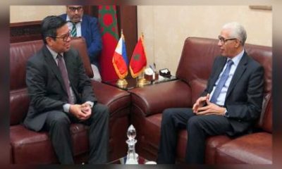 Philippine Ambassador to Morocco Leslie Baja, Morocco’s Speaker of the House of Representatives H.E. Rachid Talbi El Alami