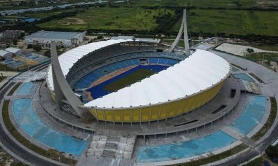 Aerial view of the Morodok Techo Stadium