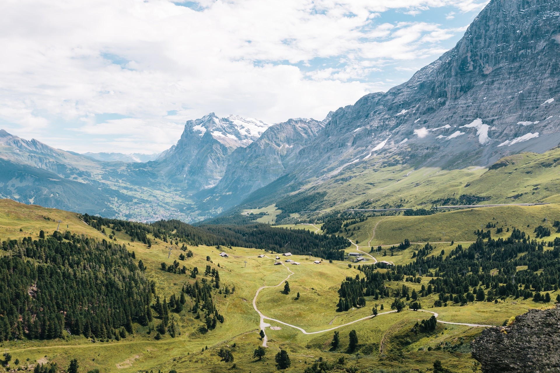 view of Swiss Alps