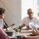 people talking in a meeting