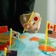 hand holding japan flag