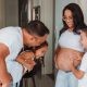 Happy Family with Pregnant Mother